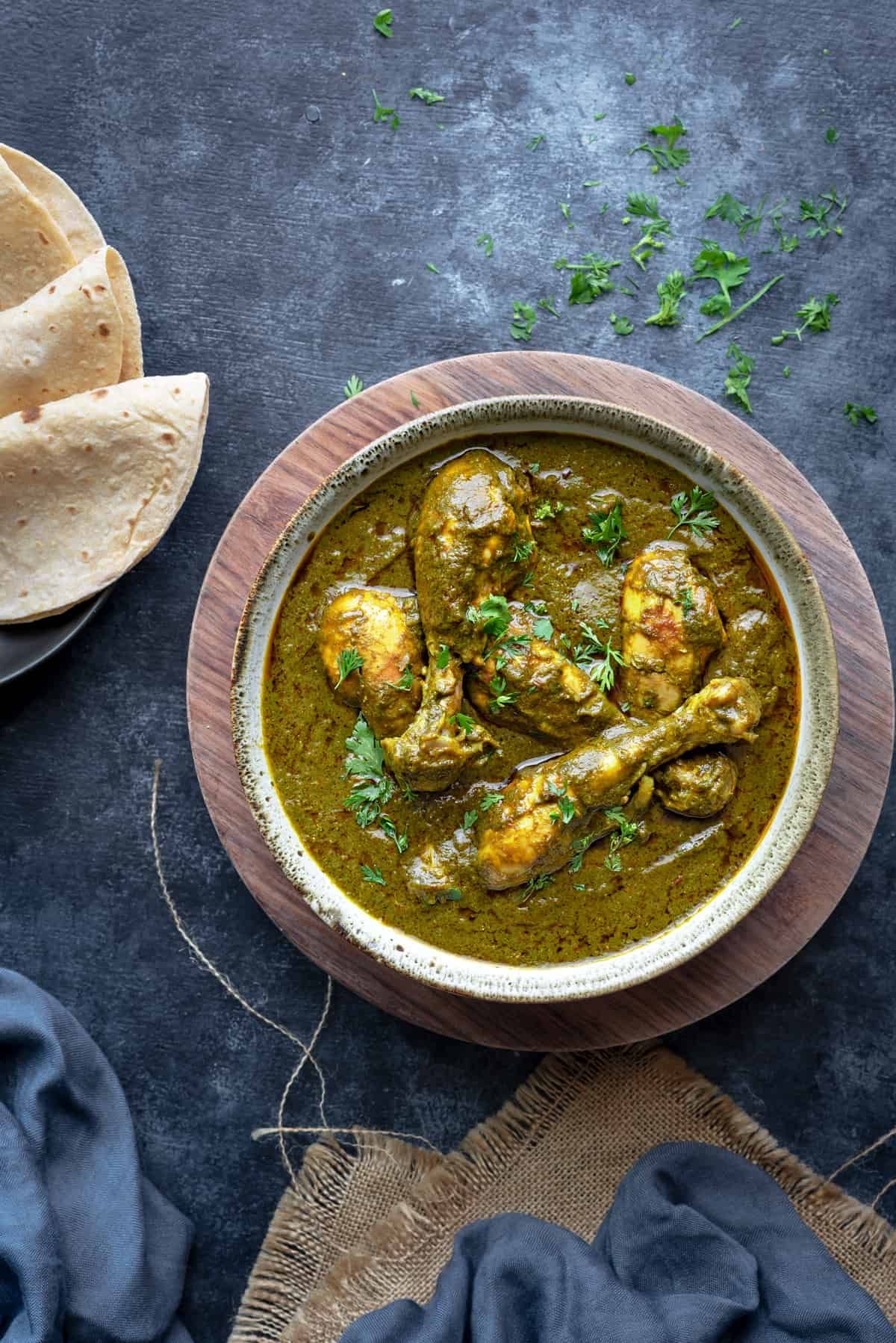 Palak Chiken Grvay