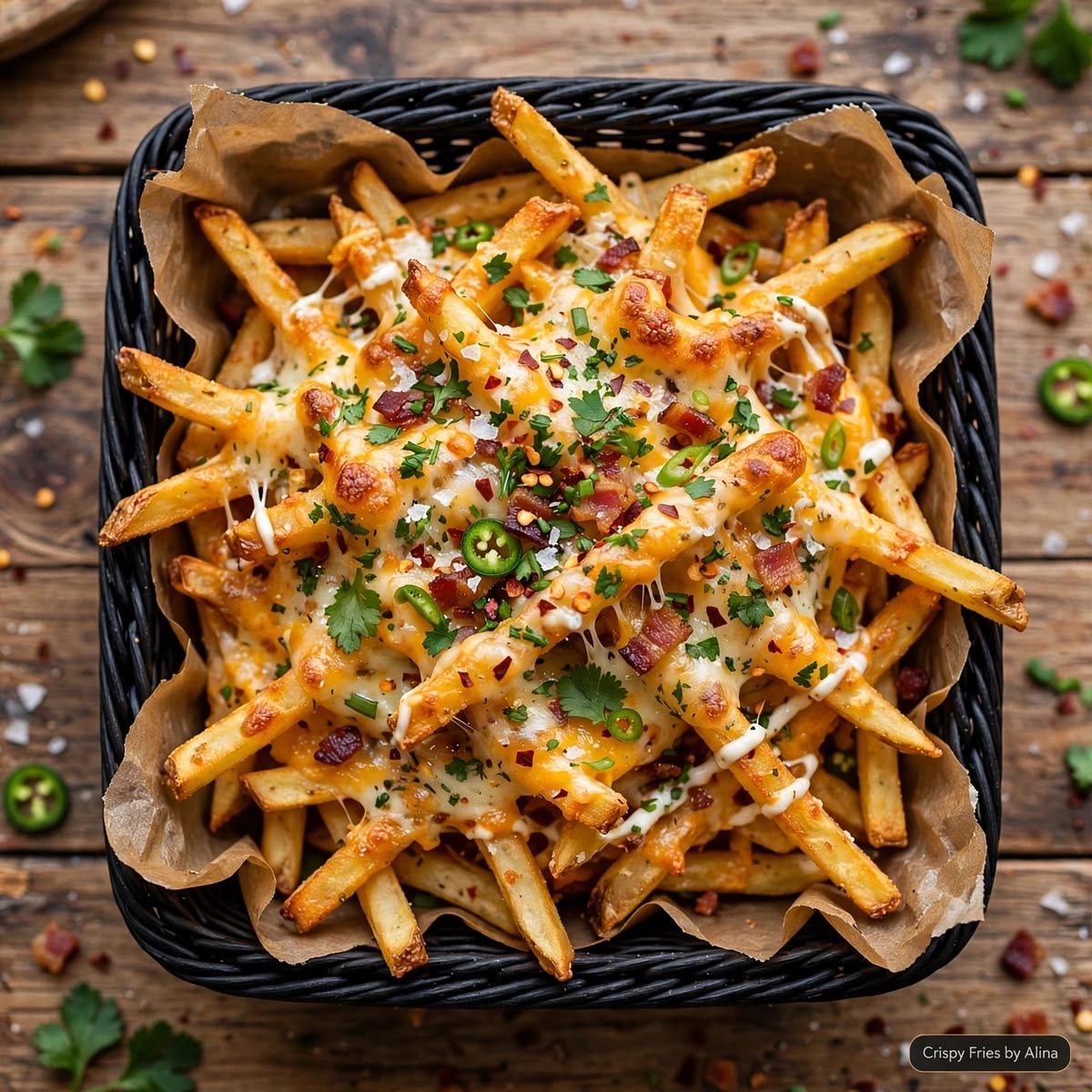 Fried chicken French fries