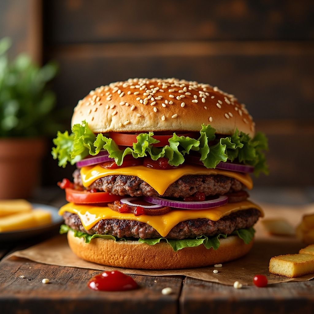 Grilled chicken burger