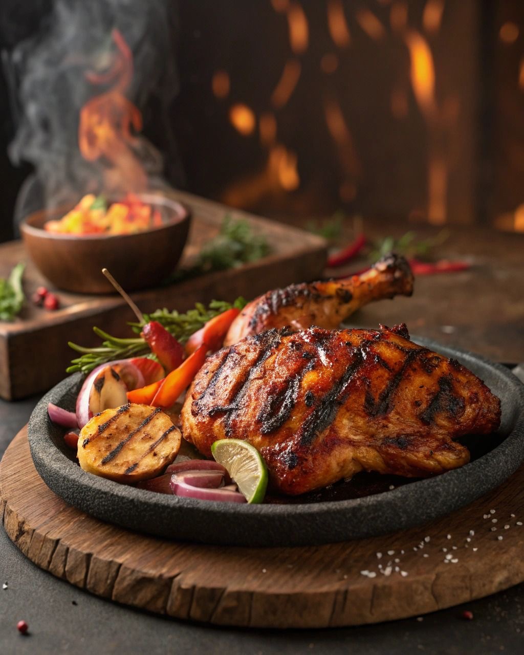 Pepper barbecue quarter