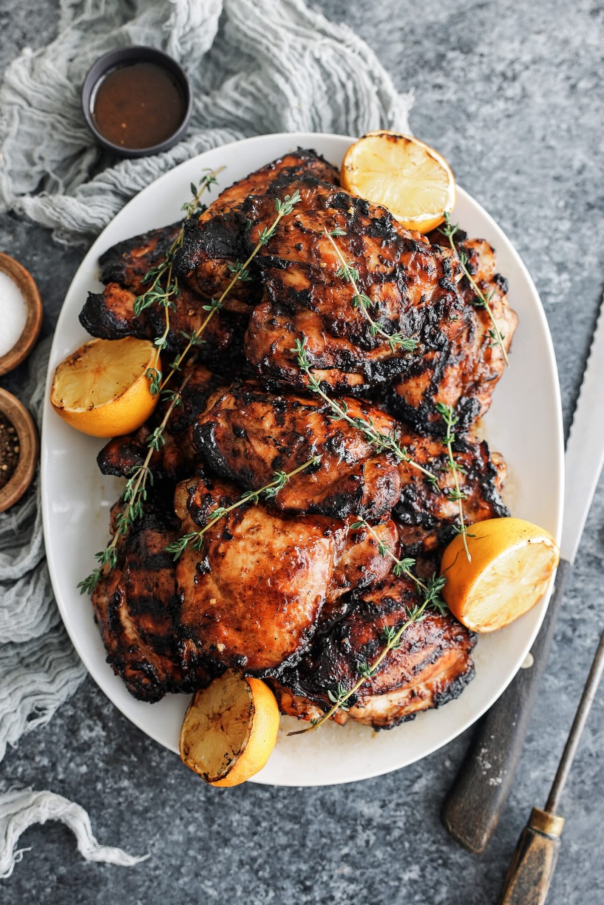 Pepper barbecue half